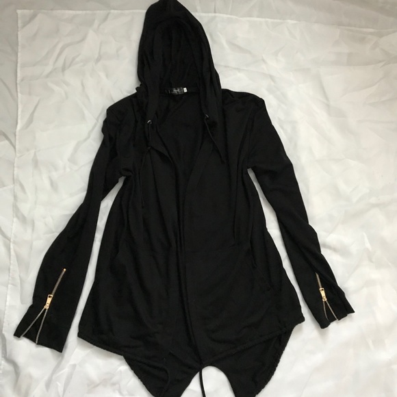 Zip up Zip Cuff cotton cardigan - Picture 1 of 3